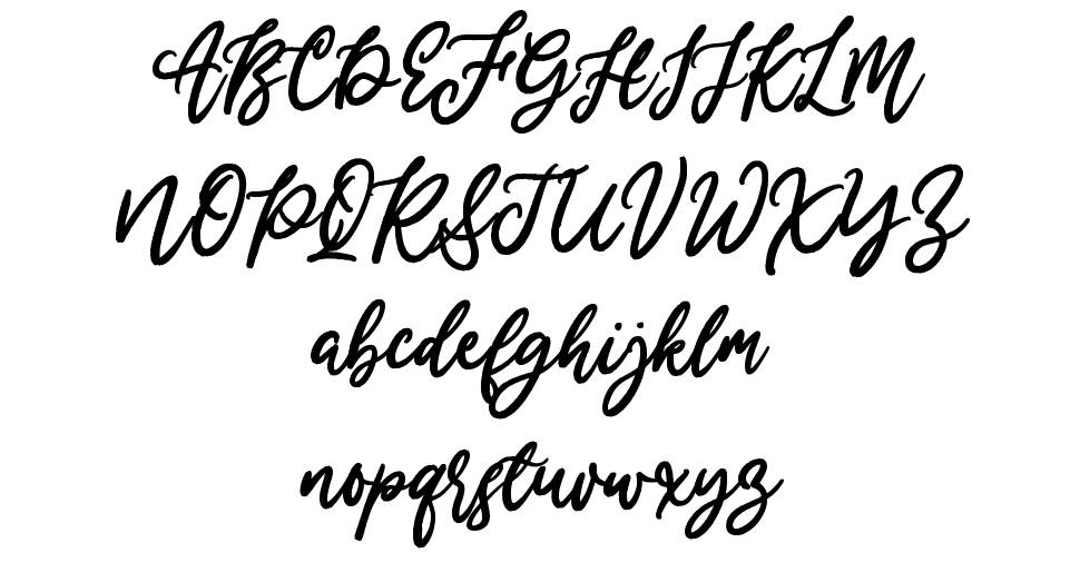 Merry Holly font specimens