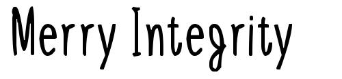 Merry Integrity font
