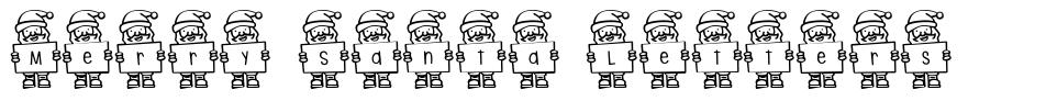 Merry Santa Letters font