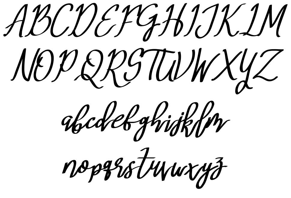 Mery Qolby font Örnekler