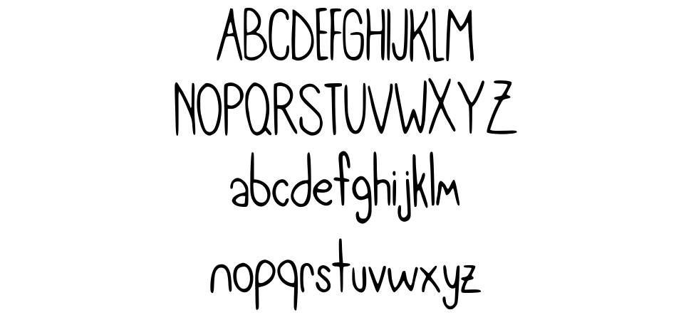 Meryjane font specimens
