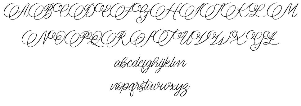 Meryliana font specimens