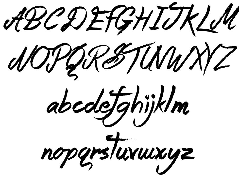 Messenger font specimens