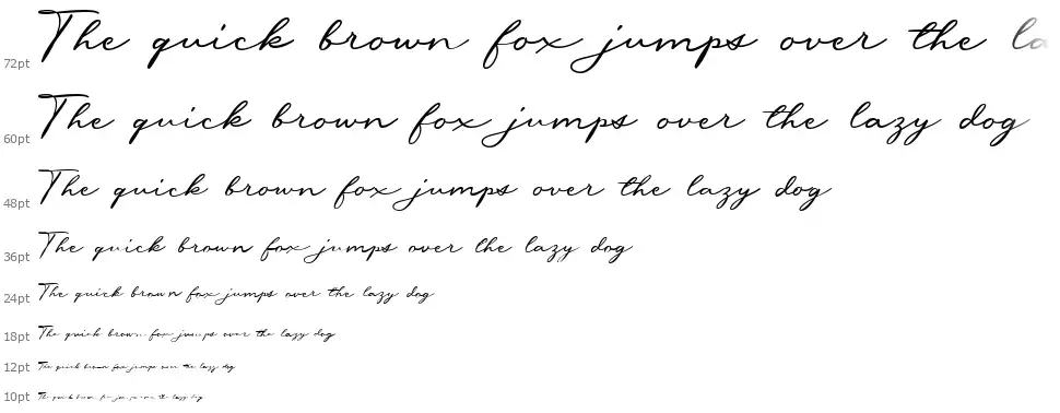 Messy Nessy Script font Waterfall