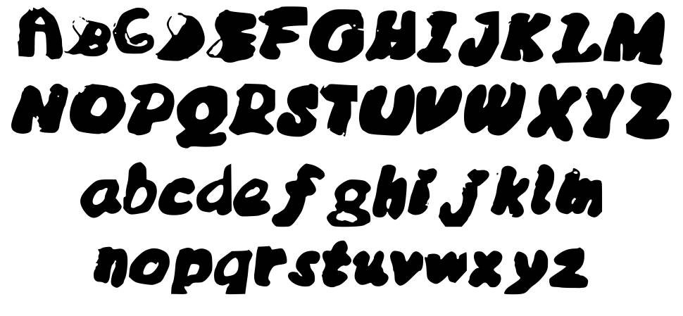 MessyBubble font specimens