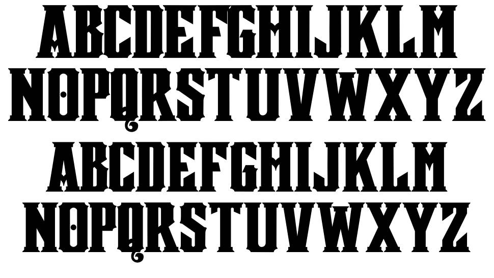 Mestizo font specimens