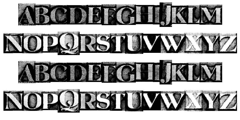 Metal Block Serif font specimens