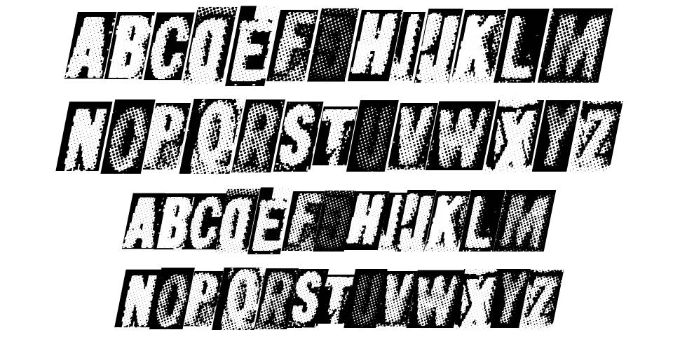 Metal Block Ultra font specimens