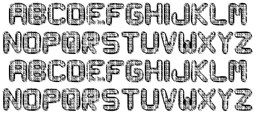 Metal Curvy font specimens