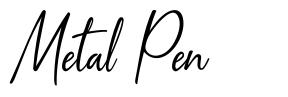 Metal Pen schriftart
