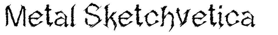 Metal Sketchvetica font