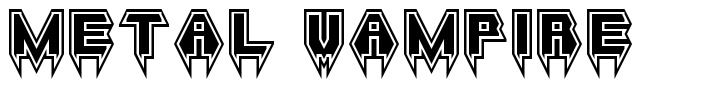 Metal Vampire шрифт
