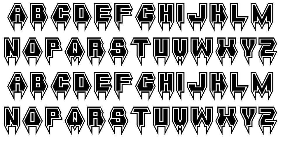 Metal Vampire font specimens