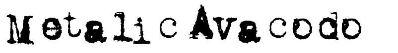 Metalic Avacodo 字形