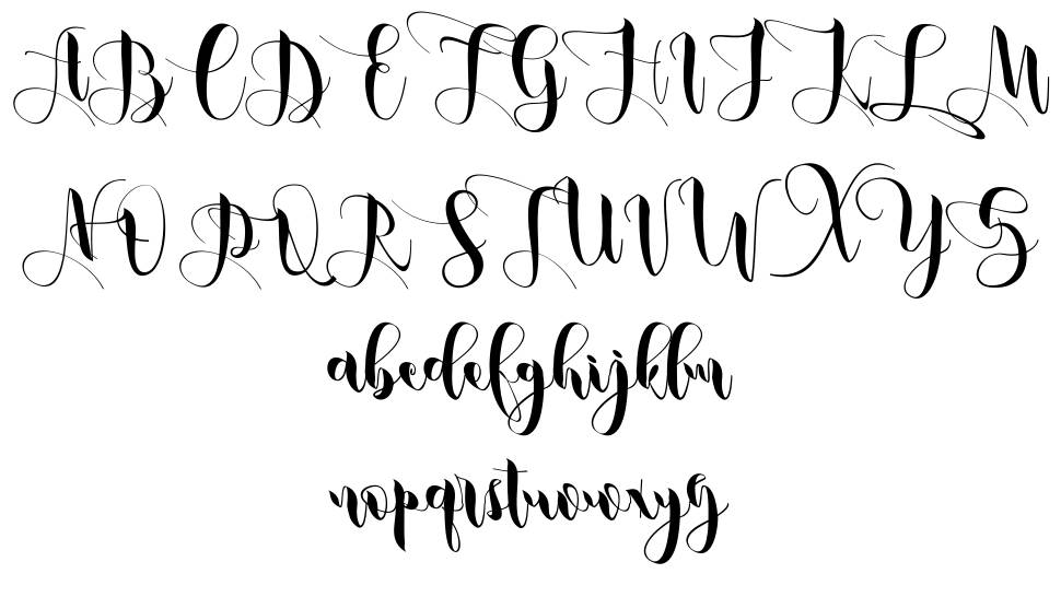 Metic font Örnekler