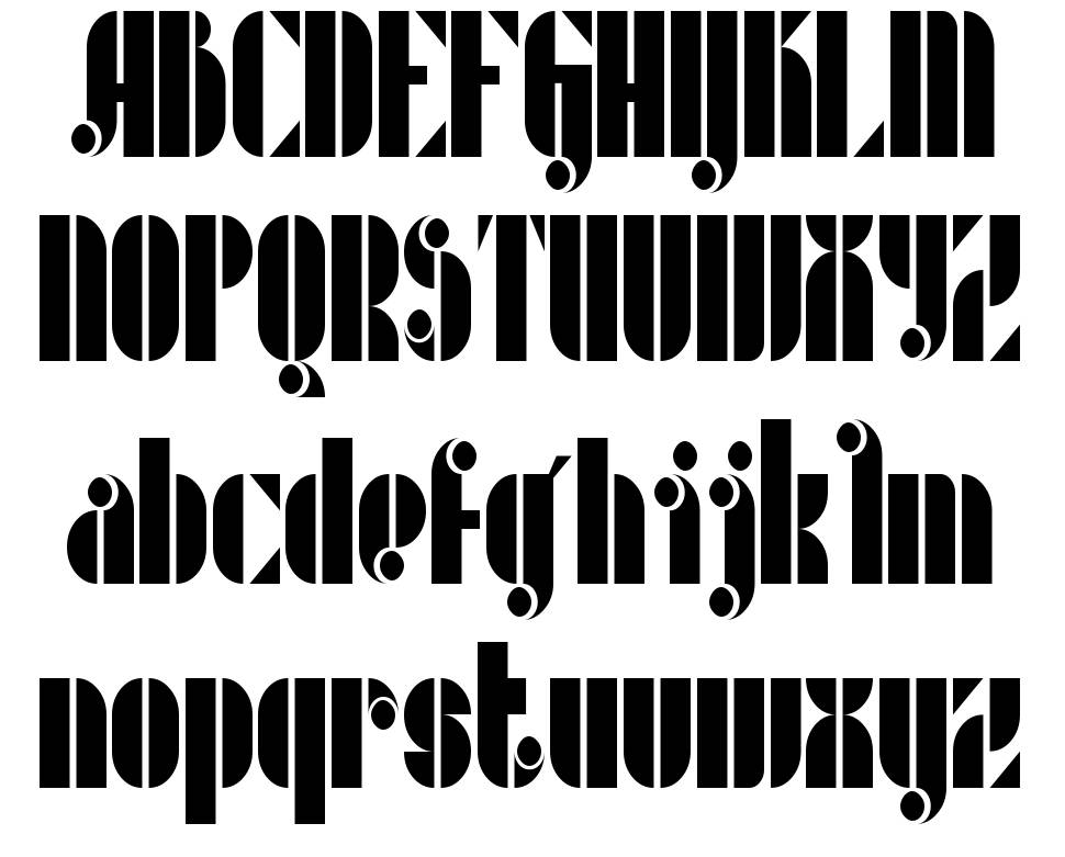 Metric font specimens
