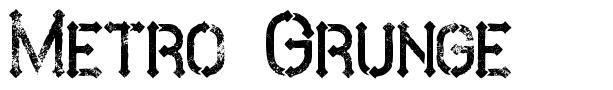 Metro Grunge шрифт