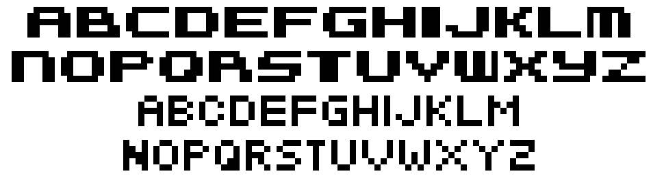 Metroid Fusion шрифт Спецификация