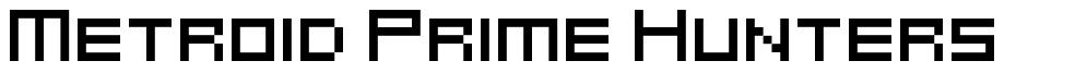 Metroid Prime Hunters font