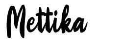 Mettika шрифт