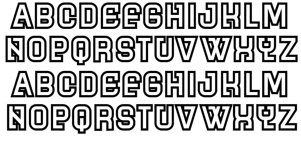 Mevrou schriftart vorschau