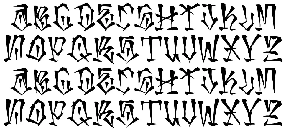Mexakingfont specimens
