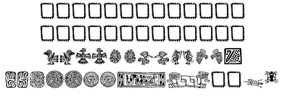 Mexican Ornaments 字形