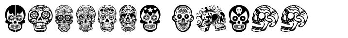 Mexican Skull шрифт