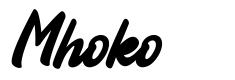 Mhoko font