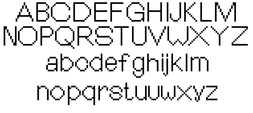Mhtirogla フォント 標本
