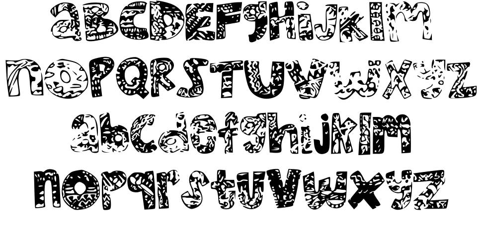 MHV Sunkissed Dolphin font specimens