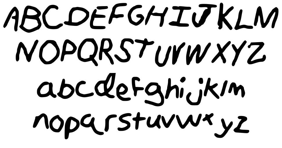 Michaela Handwriting font specimens