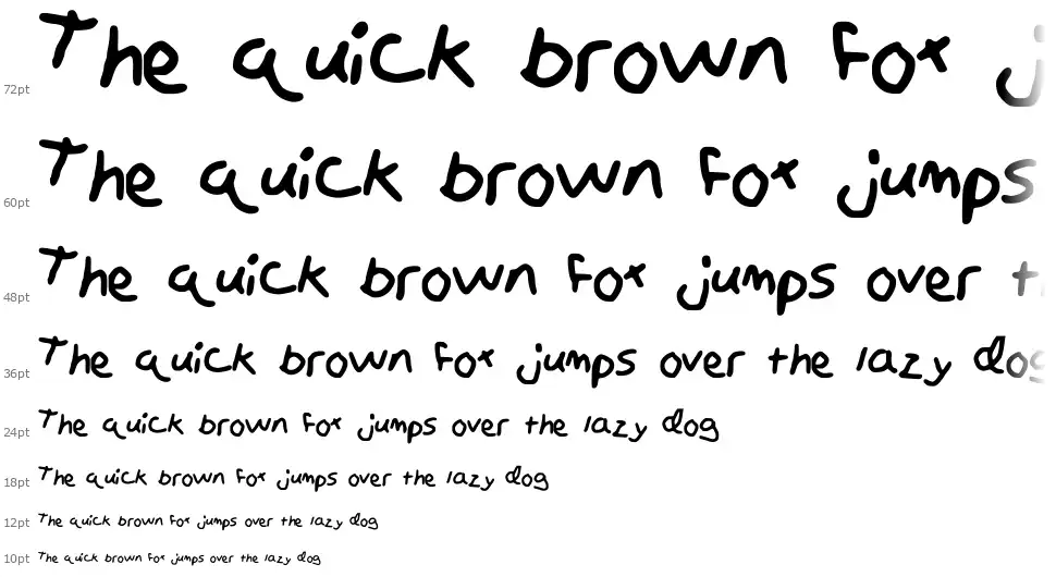 Michaela Handwritingfont waterfall