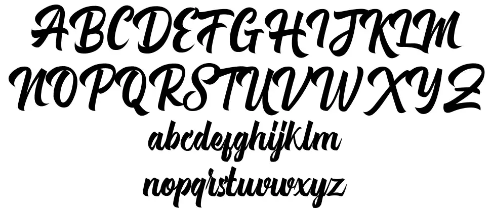 Michail Script font Örnekler