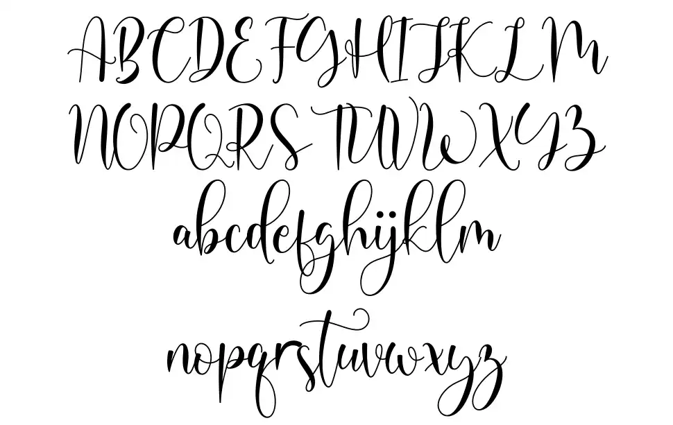 Michalina schriftart vorschau