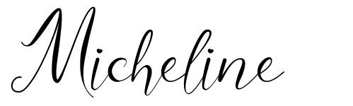 Micheline шрифт