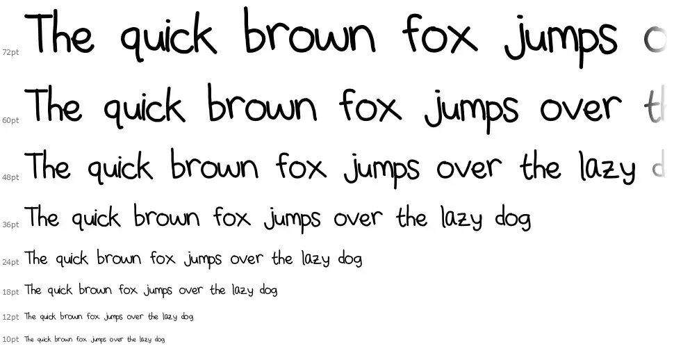 Michelle Digital Handwrittenfont waterfall