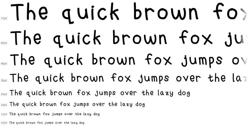 Michelle Handwrittingfont waterfall