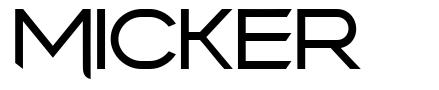 Micker шрифт