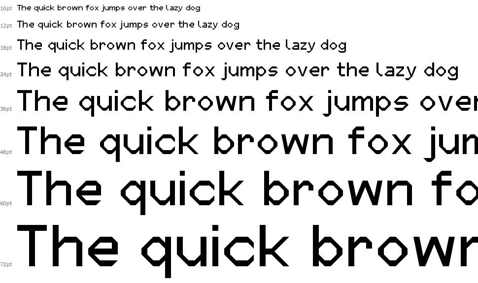 Micro Six font Şelale