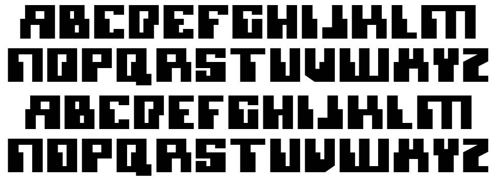 Micronian font specimens