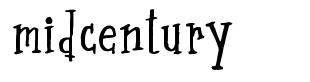 Midcentury font