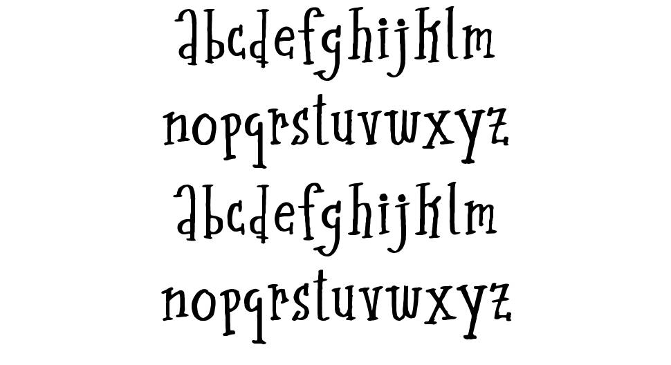 Midcentury font specimens