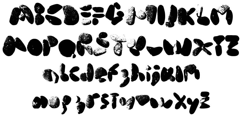 Middle Cove Beach Rocks font specimens