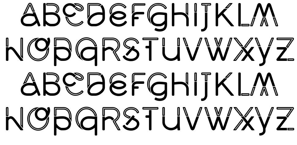 Middlecase font specimens