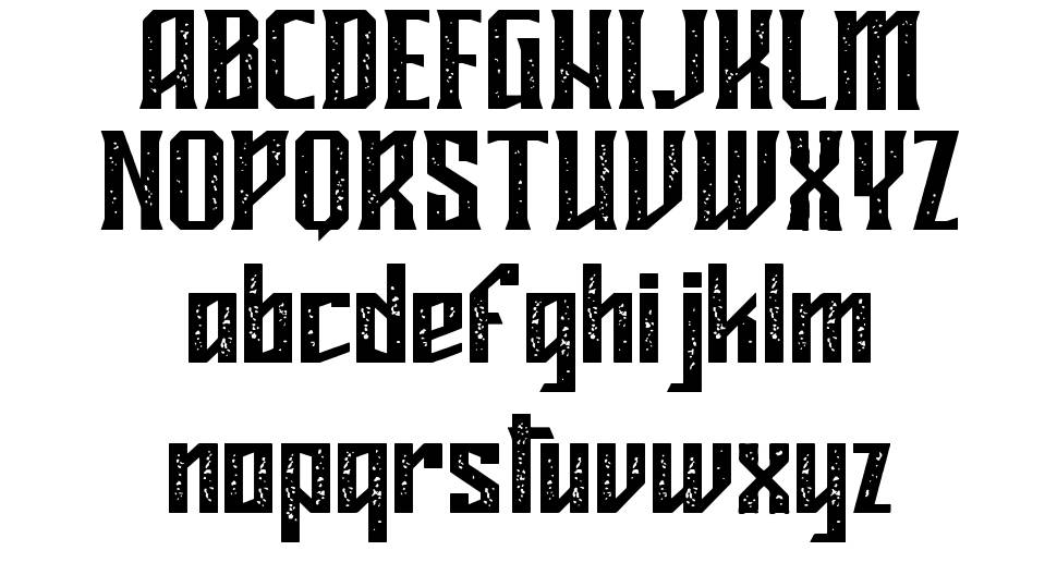 Mideltone font specimens