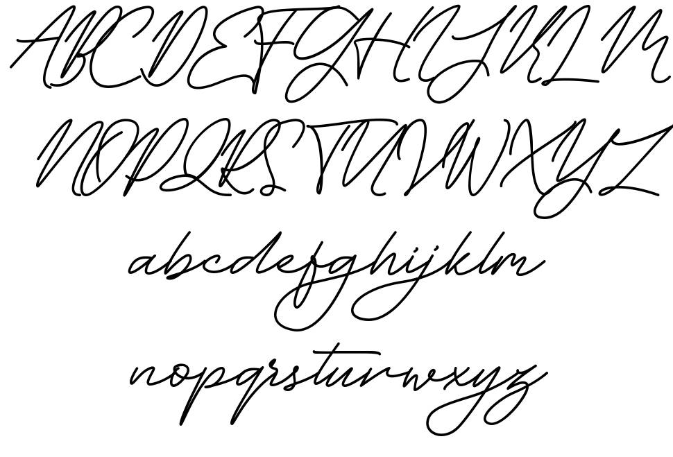 Midline Regular font specimens