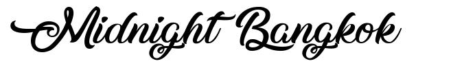 Midnight Bangkok шрифт