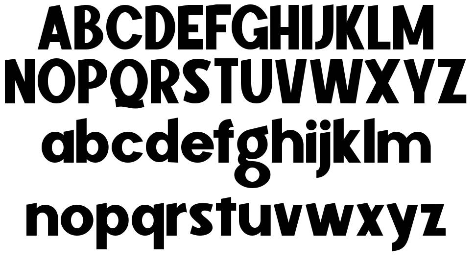 Midnight Workers font specimens