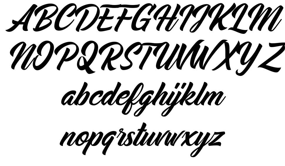 Midtown font Örnekler